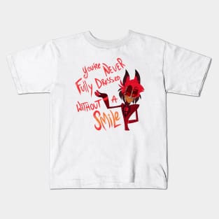 Smile New Red Vintage Kids T-Shirt